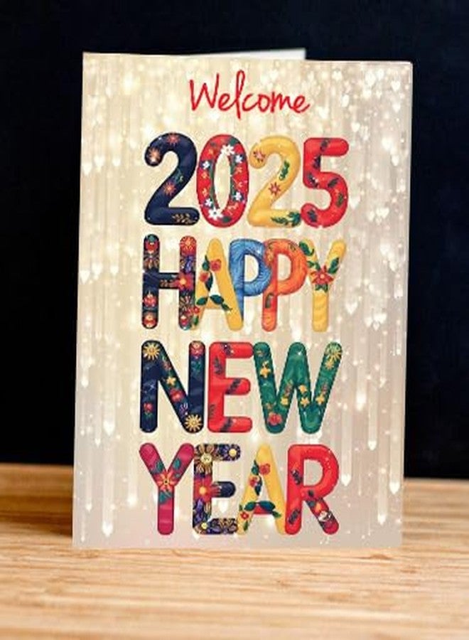 PICKKART 2025 Happy New Year Welcome Greeting Card, 14 x 22 cm (Multi) - Image 5